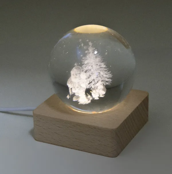 Borealis Christmas light globe Transparent Natural