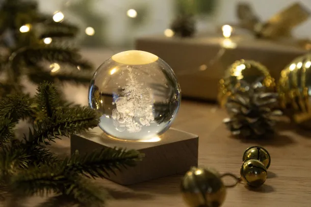 Borealis Christmas light globe Transparent Natural