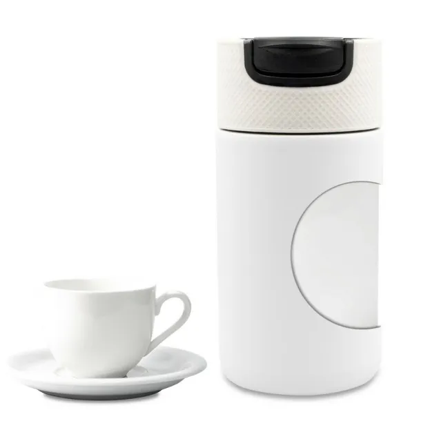 AIR GIFTS NABILA Thermo mug 400 ml with ceramics white AIR GIFTS NABILA Thermo mug 400 ml with ceramics white