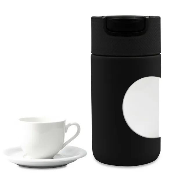 AIR GIFTS NABILA Thermo mug 400 ml with ceramics Crna