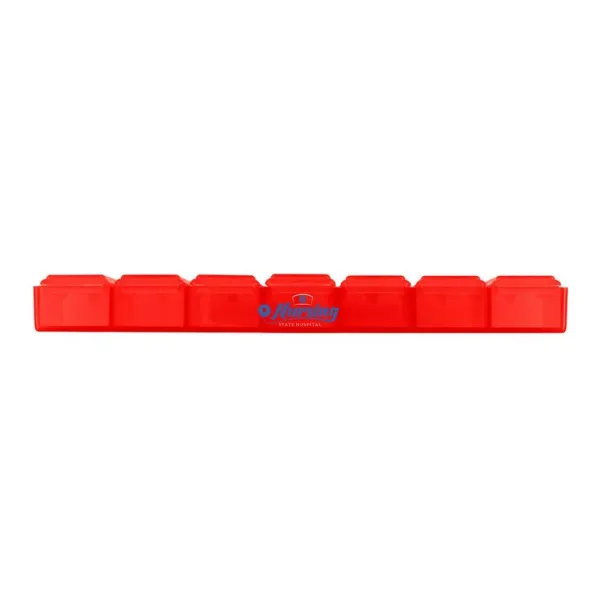  Pill box with 7 compartments Crvena