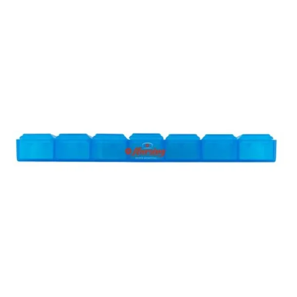 Pill box with 7 compartments blue
