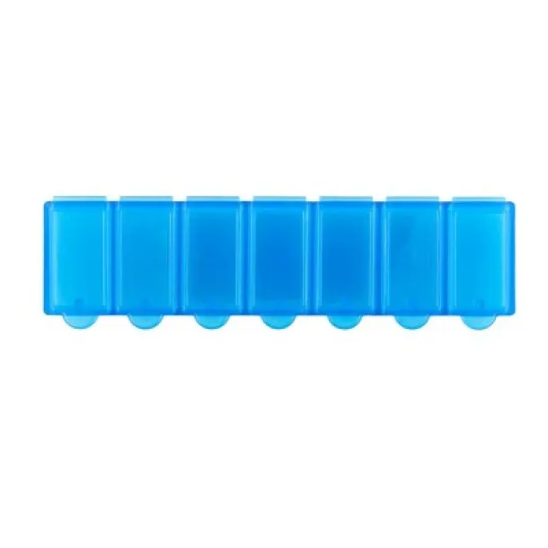  Pill box with 7 compartments blue