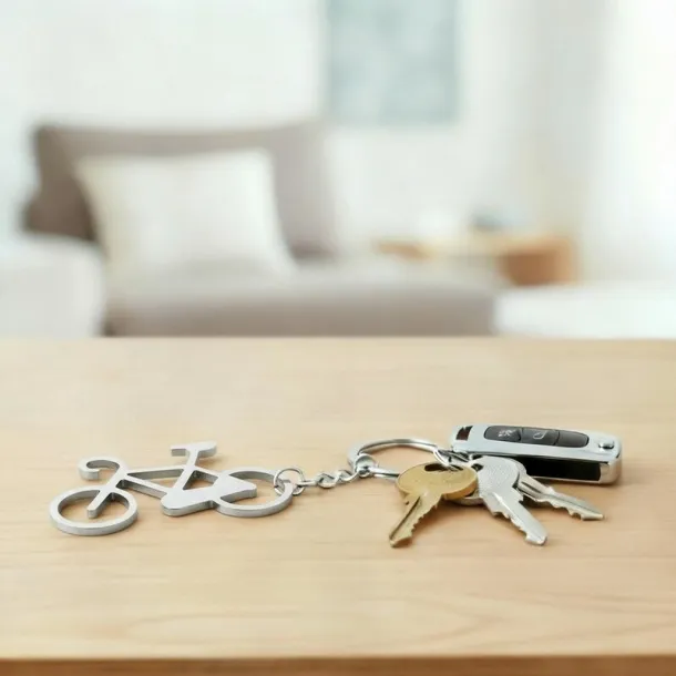  Keyring "bicycle" Srebrna