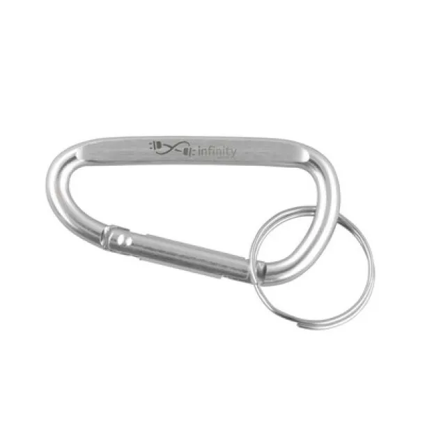 Keyring, carabiner silver  Keyring, carabiner silver