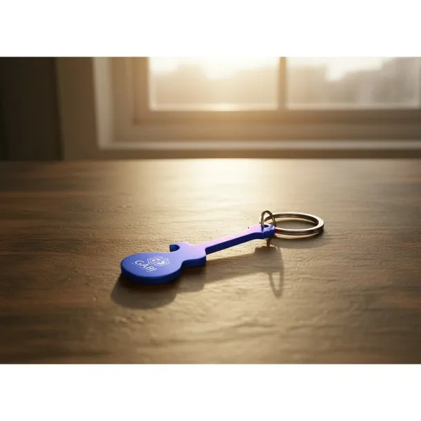  Keyring, bottle opener "electric guitar" Mornarski plava
