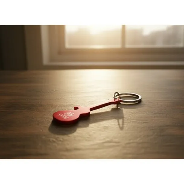  Keyring, bottle opener "electric guitar" Crvena
