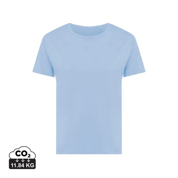  Iqoniq Yala women lightweight recycled cotton t-shirt - iqoniq blue 