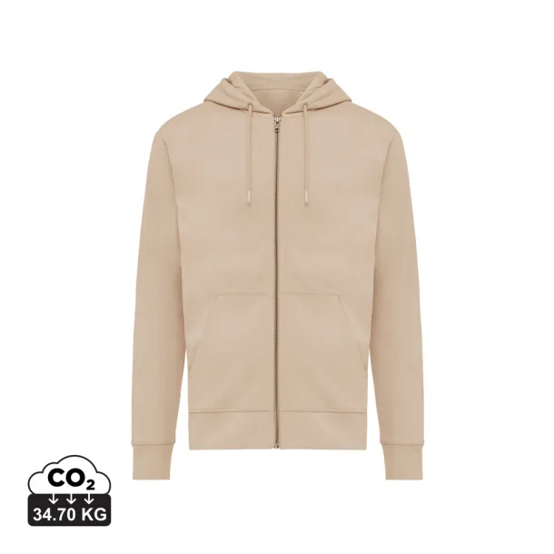  Iqoniq Abisko hoodie sa zatvaračem od recikliranog pamuka, 340 g/m² - iqoniq desert