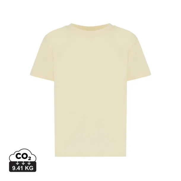  Iqoniq Koli kids lightweight recycled cotton t-shirt - iqoniq cream yellow 