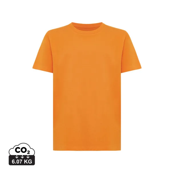  Iqoniq Koli kids lightweight recycled cotton t-shirt - iqoniq Narančasta