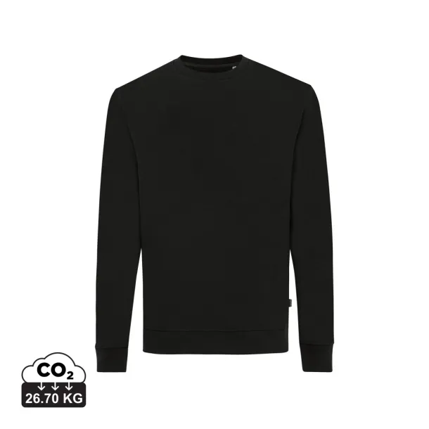  Iqoniq Zion unisex pulover od recikliranog pamuka, 340 g/m² - iqoniq Crna