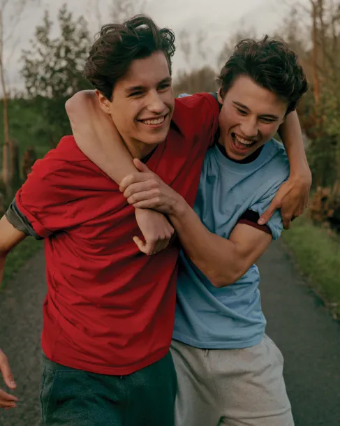  Iqoniq Bryce recycled cotton unisex t-shirt - iqoniq Crvena 