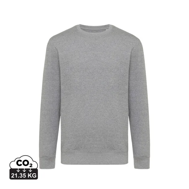  Iqoniq Etosha lightweight recycled cotton crew neck - iqoniq light heather anthracite