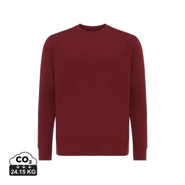  Iqoniq Etosha lagani pulover od recikliranog pamuka, 280 g/m² - iqoniq burgundy