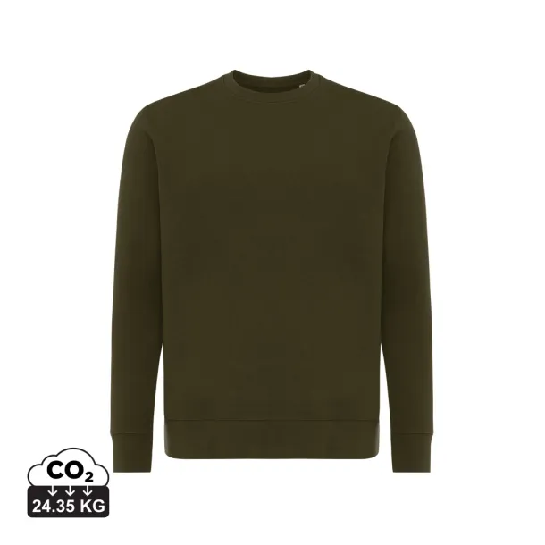  Iqoniq Etosha lightweight recycled cotton crew neck - iqoniq khaki