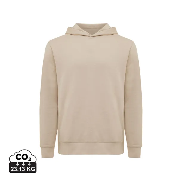 Iqoniq Yengo unisex hoodie od recikliranog pamuka s bočnim džepovima, 280 g/m² - iqoniq desert