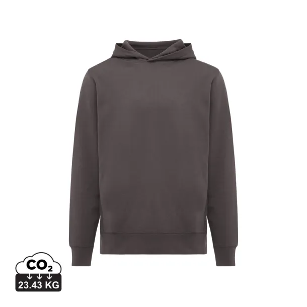 Iqoniq Yengo recycled cotton hoodie with sidepockets - iqoniq grey 
