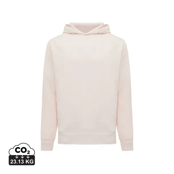 Iqoniq Yengo recycled cotton hoodie with sidepockets - iqoniq cloud pink 