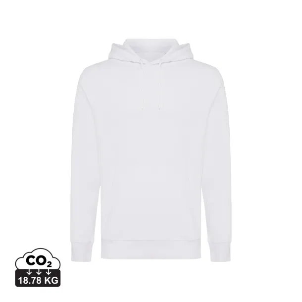  Iqoniq Rila unisex lagani hoodie od recikliranog pamuka, 280 g/m² - iqoniq recycled white