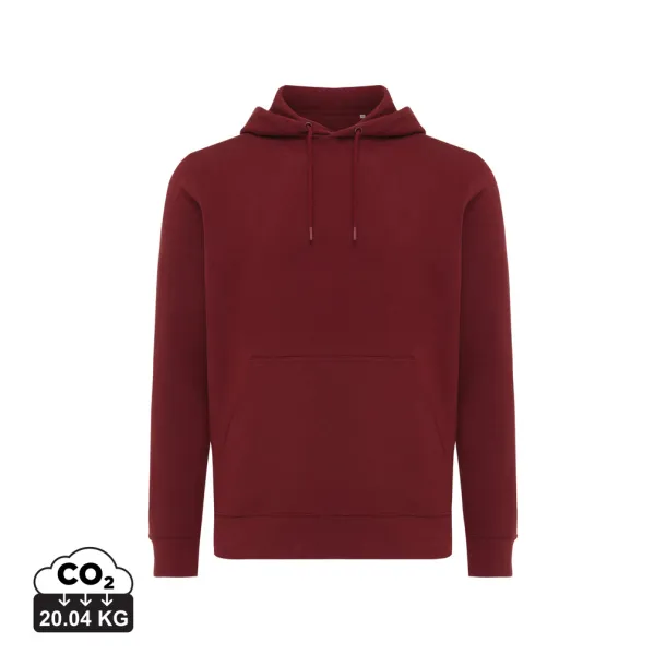  Iqoniq Rila unisex lagani hoodie od recikliranog pamuka, 280 g/m² - iqoniq burgundy