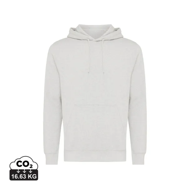  Iqoniq Rila lightweight recycled cotton hoodie - iqoniq light heather grey