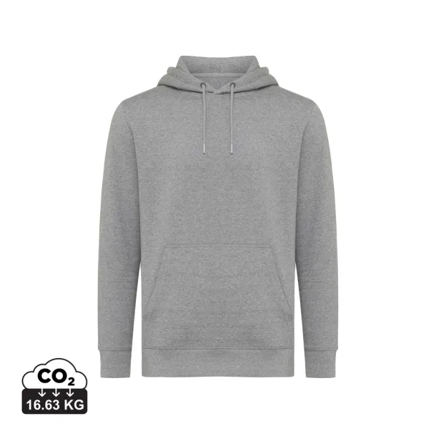  Iqoniq Rila lightweight recycled cotton hoodie - iqoniq light heather anthracite
