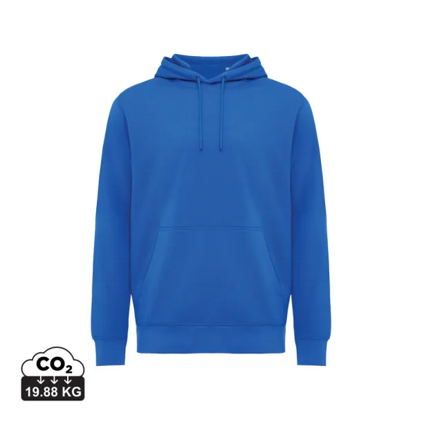  Iqoniq Rila unisex lagani hoodie od recikliranog pamuka - iqoniq Kraljevski plava