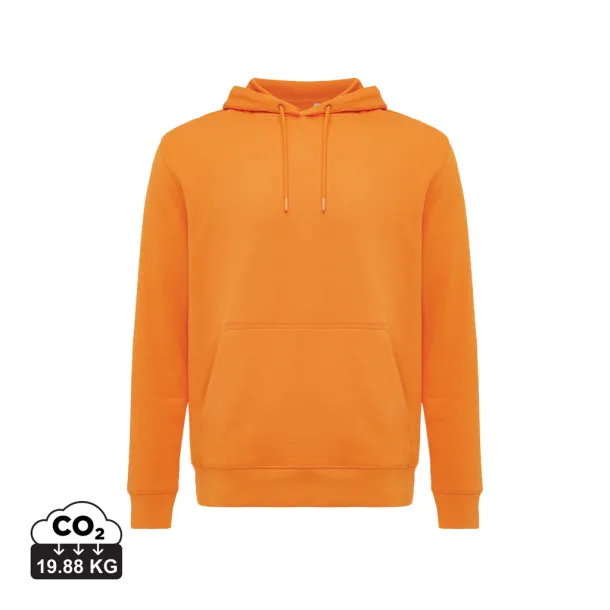  Iqoniq Rila lightweight recycled cotton hoodie - iqoniq Narančasta