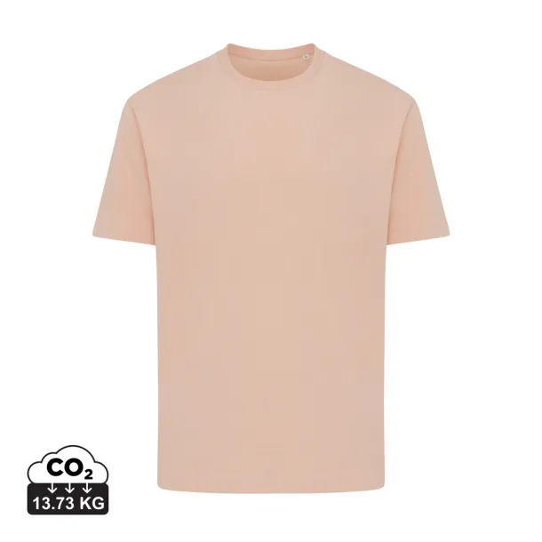 Iqoniq Teide unisex majica kratkih rukava od recikliranog pamuka - iqoniq peach nectar 