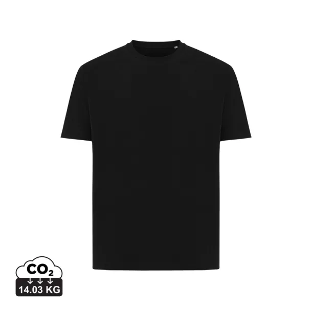 Iqoniq Teide unisex majica kratkih rukava od recikliranog pamuka, 180 g/m2 - iqoniq Crna