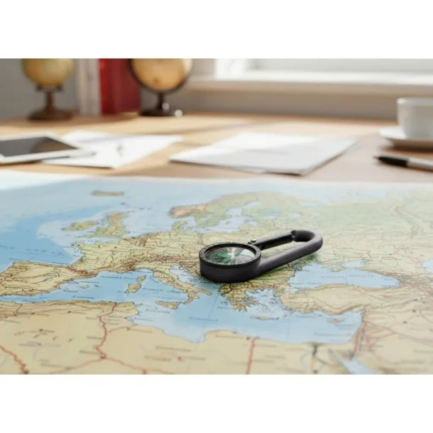  Compass with carabiner black