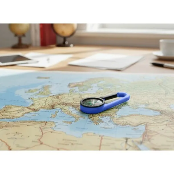  Compass with carabiner Mornarski plava