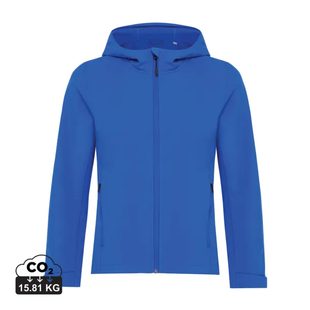 Iqoniq Makalu women recycled polyester soft shell jacket - iqoniq blue   Iqoniq Makalu women recycled polyester soft shell jacket - iqoniq blue