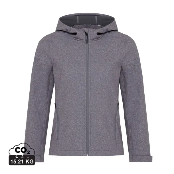 Iqoniq Makalu women recycled polyester soft shell jacket - iqoniq grey   Iqoniq Makalu women recycled polyester soft shell jacket - iqoniq grey
