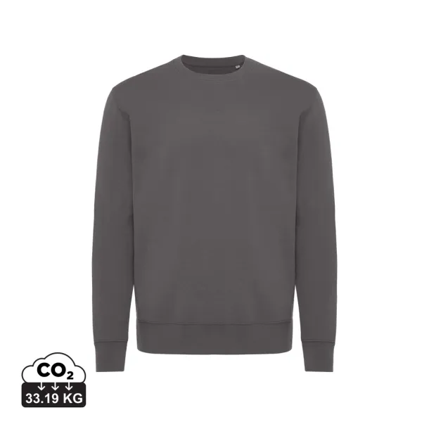  Iqoniq Kruger unisex relaxed recycled cotton crew neck - iqoniq anthracite
