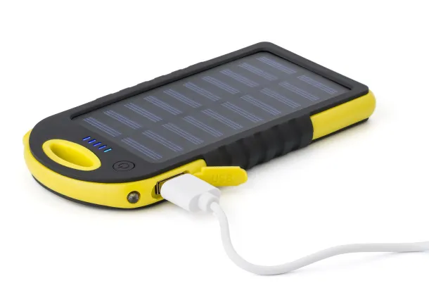  Rubberized ABS solar power bank Arin
