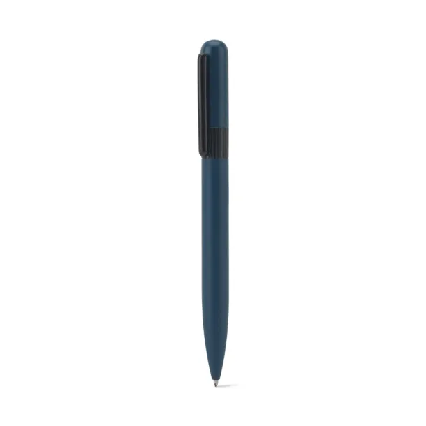 ELSIE ROUND Metal ballpoint (60% recycled) with rounded design Blue
