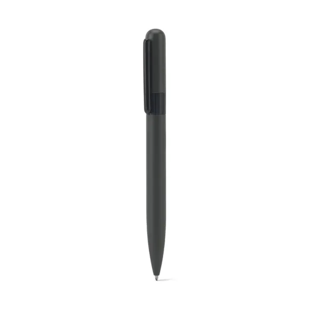 ELSIE ROUND Metal ballpoint (60% recycled) with rounded design Gun metal