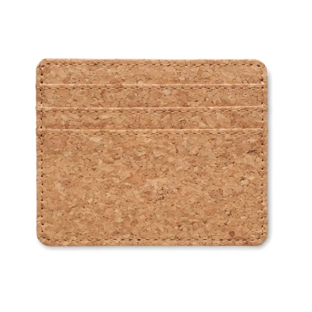 WALLK Cork cardholder with RFID Beige