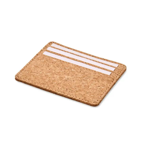 WALLK Cork cardholder with RFID Beige