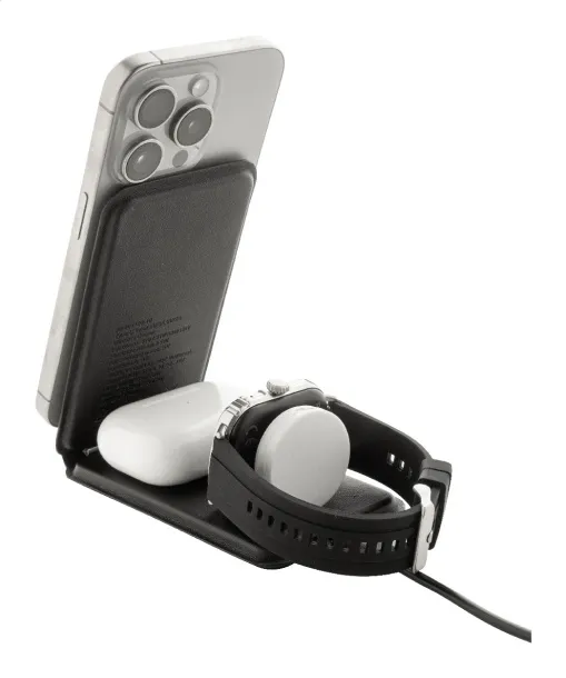 LuxCharge Stand RPU mobile holder wireless charger Black