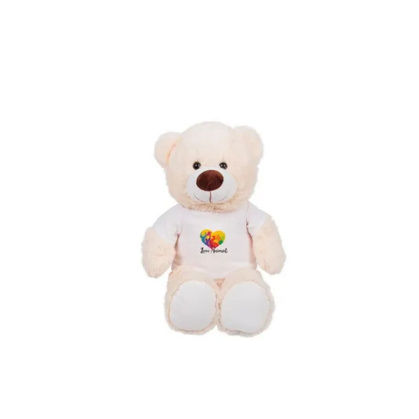 Bernie Brown Plush teddy bear Bijela