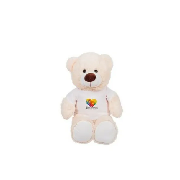 Bernie Brown Plush teddy bear Bijela