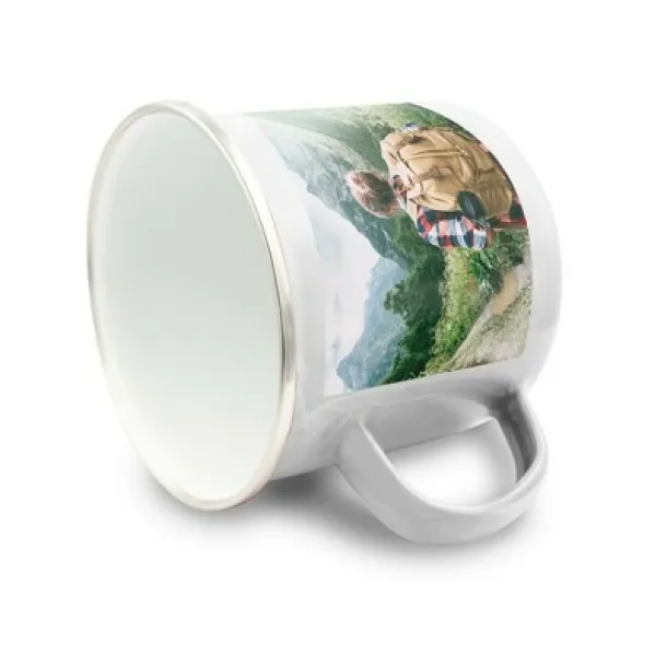 Enamel mug 360 ml white  Enamel mug 360 ml white