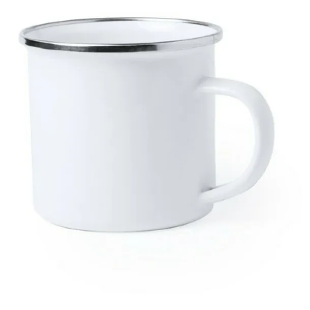Metal mug 360 ml white  Metal mug 360 ml white