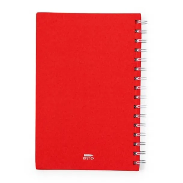  RPET notebook A5 red