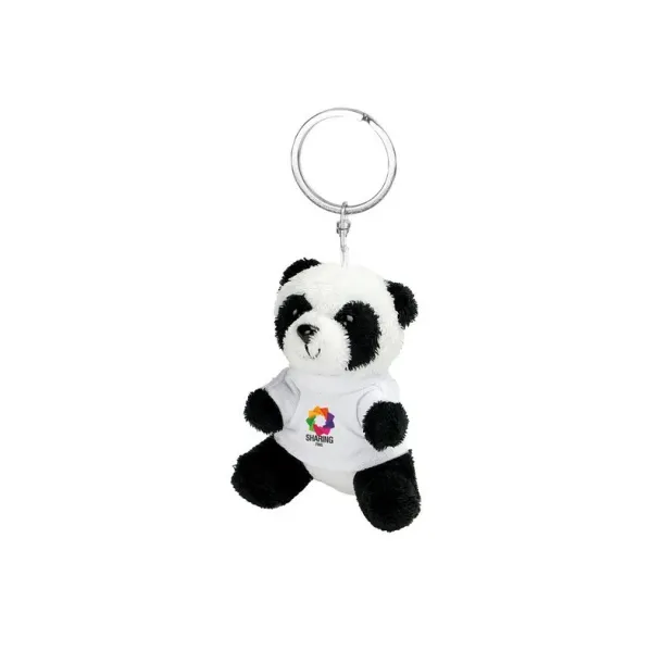 Bea Plush panda, keyring black white Bea Plush panda, keyring black white