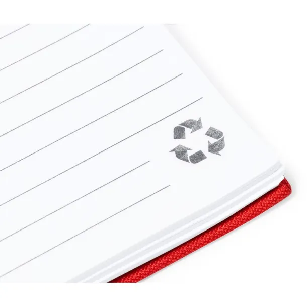  RPET notebook A5 red