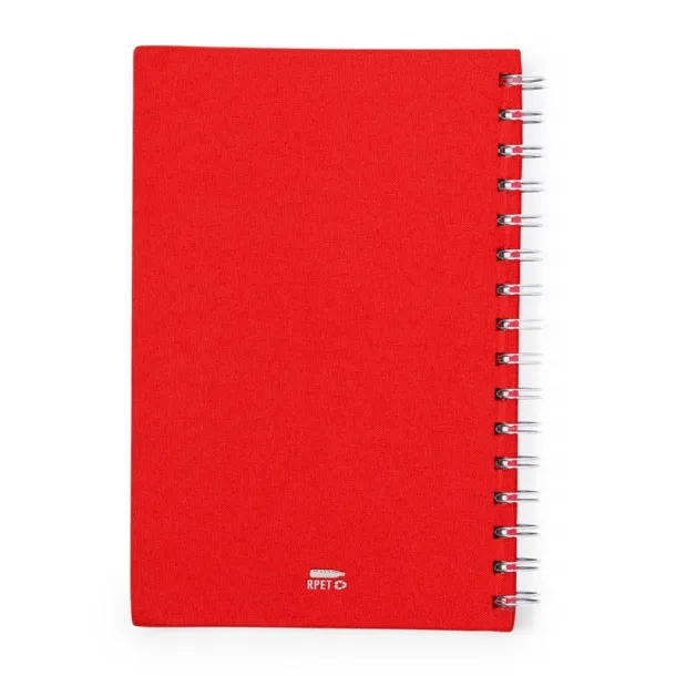  RPET notebook A5 red